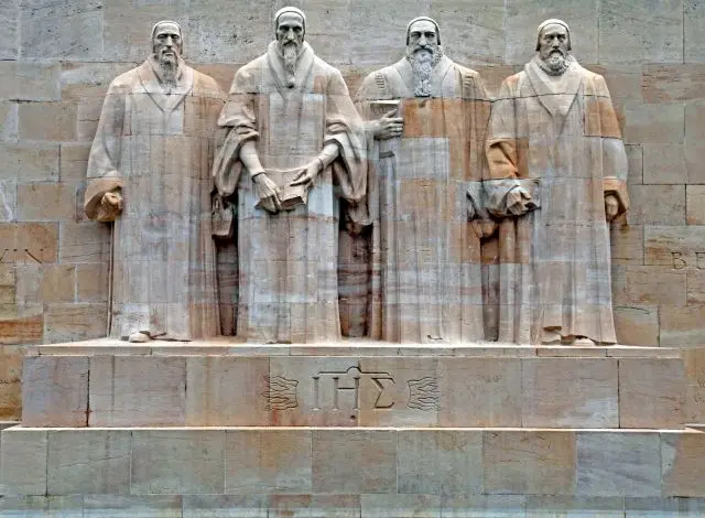 Bild zeigt das Reformationsdenkmal in Genf