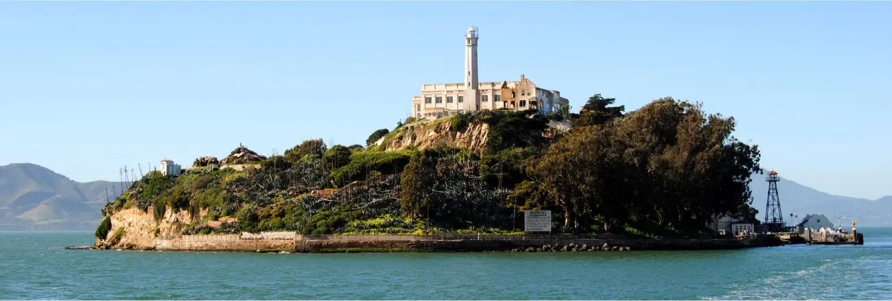 Bild zeigt: Insel Alcatraz in San Fanzisco